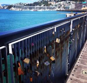 Wellington Harbour Love Lock Bridge